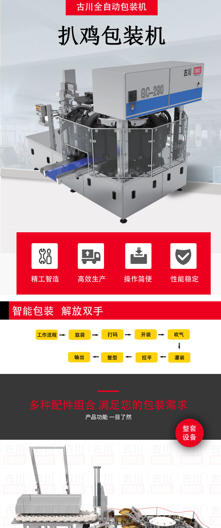 扒鸡包装机